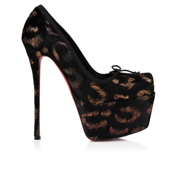 Cassia Nodo Alta – Zapatos de tacón de 160 mm – Terciopelo bordado «Leo by Night» – Negro – Mujer Cassia Nodo Alta – Zapatos de tacón de 160 mm – Terciopelo bordado «Leo by Night» – Negro – Mujer