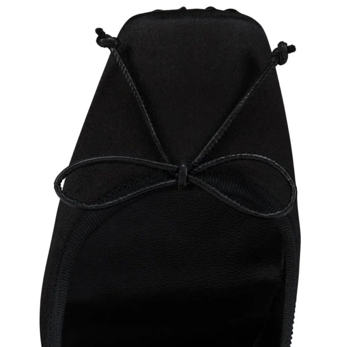 Cassia Nodo – Zapatos de tacón de 100 mm – Satén crepé – Negro – Mujer Cassia Nodo – Zapatos de tacón de 100 mm – Satén crepé – Negro – Mujer