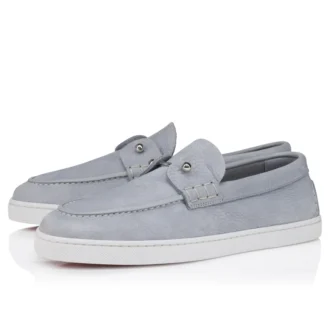 Chambeliboat – Zapatos náuticos – Piel de becerro granulada – Gris Jumbo – Mujer