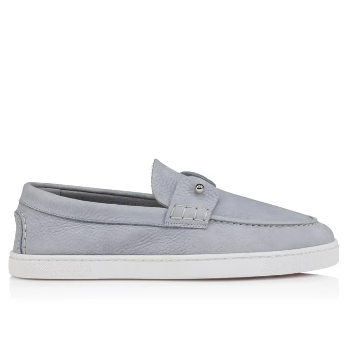Chambeliboat – Zapatos náuticos – Piel de becerro granulada – Gris Jumbo – Mujer Chambeliboat – Zapatos náuticos – Piel de becerro granulada – Gris Jumbo – Mujer