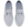 Chambeliboat – Zapatos náuticos – Piel de becerro granulada – Gris Jumbo – Mujer Chambeliboat – Zapatos náuticos – Piel de becerro granulada – Gris Jumbo – Mujer