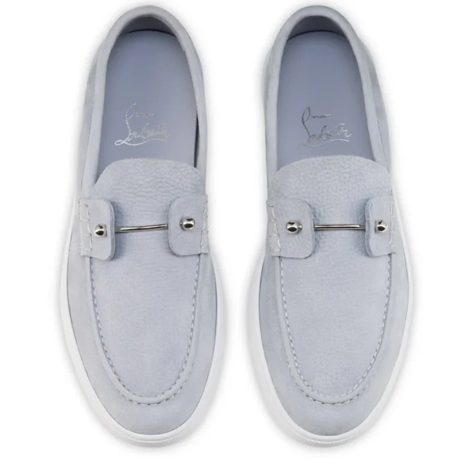 Chambeliboat – Zapatos náuticos – Piel de becerro granulada – Gris Jumbo – Mujer Chambeliboat – Zapatos náuticos – Piel de becerro granulada – Gris Jumbo – Mujer