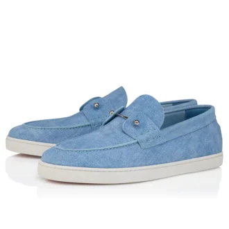 Chambeliboat – Zapatos náuticos – Piel de becerro invertida – Ceruleo – Hombre