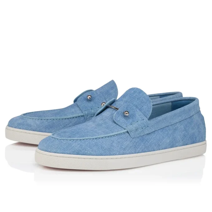 Chambeliboat – Zapatos náuticos – Piel de becerro invertida – Ceruleo – Hombre