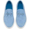 Chambeliboat – Zapatos náuticos – Piel de becerro invertida – Ceruleo – Hombre