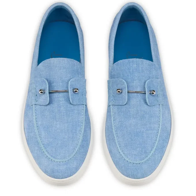 Chambeliboat – Zapatos náuticos – Piel de becerro invertida – Ceruleo – Hombre
