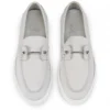 Chambeliboat – Zapatos náuticos – Piel de nubuck invertida – Albatre – Mujer