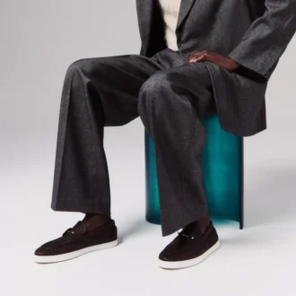 Chambeliboat – Zapatos náuticos – Piel de pitón – Café – Hombre Chambeliboat – Zapatos náuticos – Piel de pitón – Café – Hombre