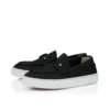Chambelikid – Zapatos náuticos – Piel de nubuck – Negro – Niños