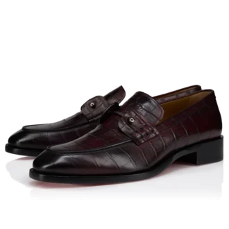 Chambelimoc – Mocasines – Piel de becerro patinada con relieve de cocodrilo – Amara – Hombre