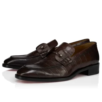 Chambelimoc – Mocasines – Piel de becerro patinada con relieve de cocodrilo – Cosme – Hombre
