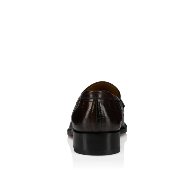 Chambelimoc – Mocasines – Piel de becerro patinada con relieve de cocodrilo – Cosme – Hombre