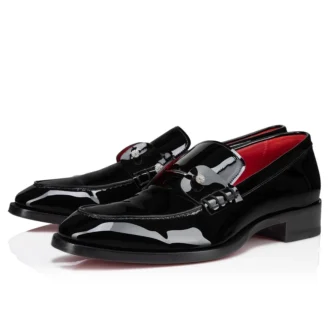 Chambelimoc Night Strass – Mocasines – Piel de becerro charol – Negro – Hombre