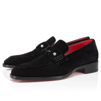 Chambelimoc Night Strass – Mocasines – Terciopelo – Negro – Hombre