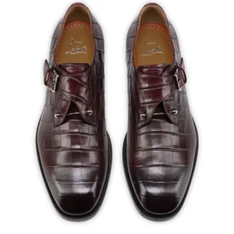 Chambelimonk – Zapatos con hebillas – Piel de becerro patinada – Amara – Hombre