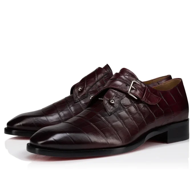 Chambelimonk – Zapatos con hebillas – Piel de becerro patinada – Amara – Hombre