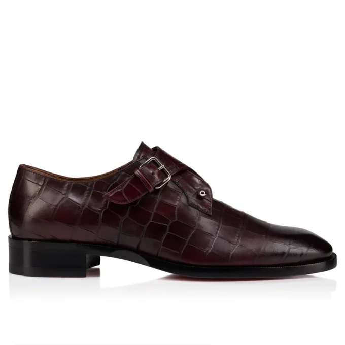 Chambelimonk – Zapatos con hebillas – Piel de becerro patinada – Amara – Hombre