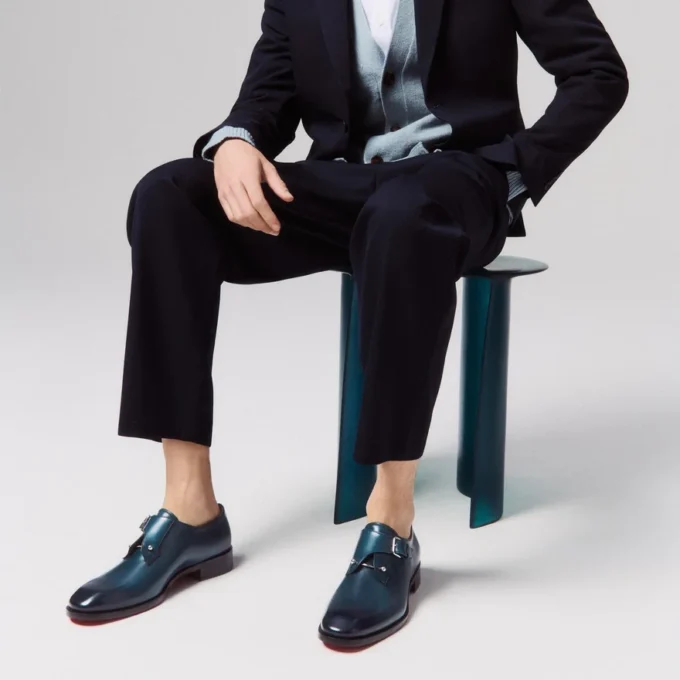 Chambelimonk – Zapatos con hebillas – Piel de becerro patinada – Last Night – Hombre Chambelimonk – Zapatos con hebillas – Piel de becerro patinada – Last Night – Hombre