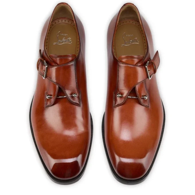 Chambelimonk – Zapatos con hebillas – Piel de becerro patinada – Palio – Hombre