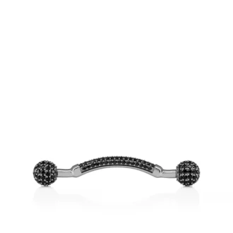 Chambelink Strass – Joyería para zapatos – Metal y strass – Negro
