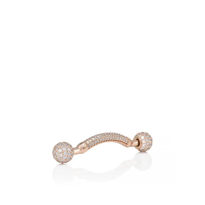 Chambelink Strass – Joyería para zapatos – Metal y strass – Oro rosa