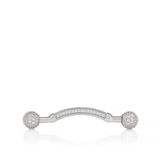 Chambelink Strass – Joyería para zapatos – Metal y strass – Plata