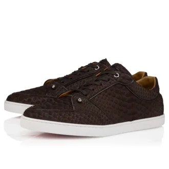 Chambelisneak – Zapatillas – Piel de pitón – Café – Hombre