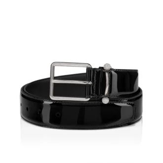 Chambeliss – Cinturón – Charol y strass nocturno – Negro