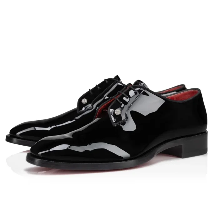 Chambeliss Night Strass – Derbies – Piel de becerro charolada y tachuelas – Negro – Hombre Chambeliss Night Strass – Derbies – Piel de becerro charolada y tachuelas – Negro – Hombre