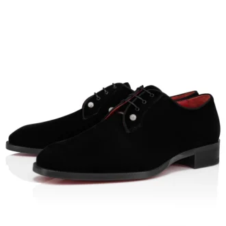 Chambeliss Night Strass – Derbies – Terciopelo – Negro – Hombre