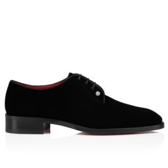 Chambeliss Night Strass – Derbies – Terciopelo – Negro – Hombre