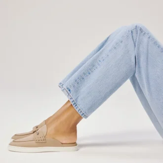 Chanme – Zapatos náuticos – Piel de becerro invertida – Lionne – Mujer