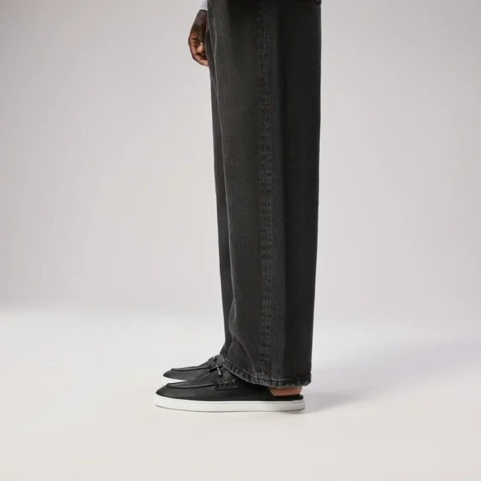 Chanme – Zapatos náuticos – Piel de becerro invertida – Negro – Hombre Chanme – Zapatos náuticos – Piel de becerro invertida – Negro – Hombre
