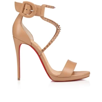 Choca Lux – Sandalias de 120 mm – Piel de cabrito – Rosa palo – Mujer