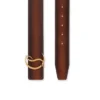 Cinturón con logotipo CL – Piel de becerro patinada – Havane Cinturón con logotipo CL – Piel de becerro patinada – Havane