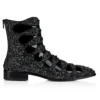 Circus Booty Perla – Botas – Piel de gamuza y strass, piel de becerro charolada – Negro – Hombre