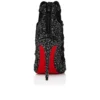 Circus Max Perla – Botas de 100 mm – Piel de gamuza, malla y strass – Negro – Mujer