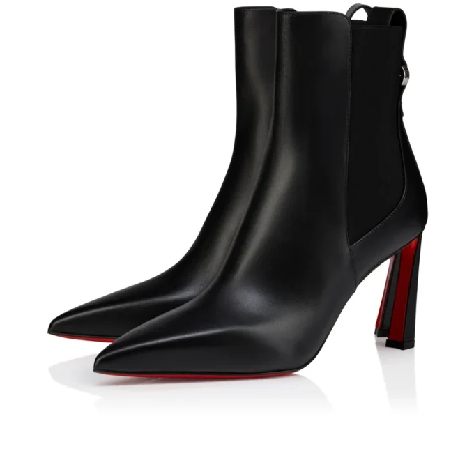 Condodo 85 – Botas bajas de 85 mm – Piel de becerro – Negro – Mujer Condodo 85 – Botas bajas de 85 mm – Piel de becerro – Negro – Mujer