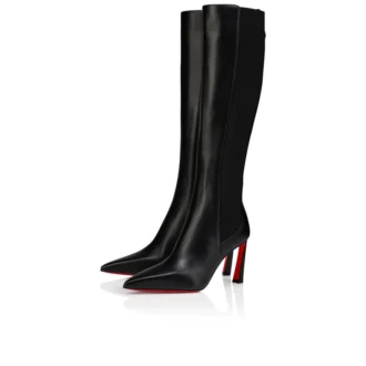 Condodo Botta 85 – Botas de 85 mm – Piel de becerro – Negro – Mujer
