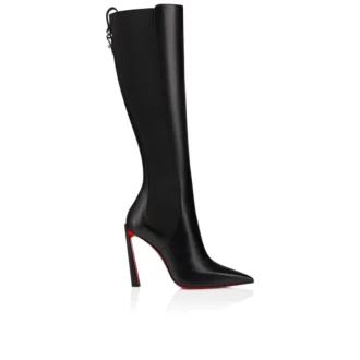 Condodo Botta – Botas de 100 mm – Piel de becerro – Negro – Mujer