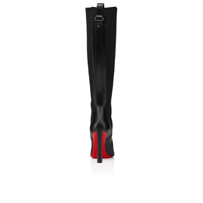 Condodo Botta – Botas de 100 mm – Piel de becerro – Negro – Mujer