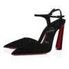 Condora Riviera – Zapatos de tacón de 100 mm – Ante de becerro – Negro – Mujer