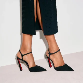 Condora Riviera – Zapatos de tacón de 100 mm – Ante de becerro – Negro – Mujer Condora Riviera – Zapatos de tacón de 100 mm – Ante de becerro – Negro – Mujer