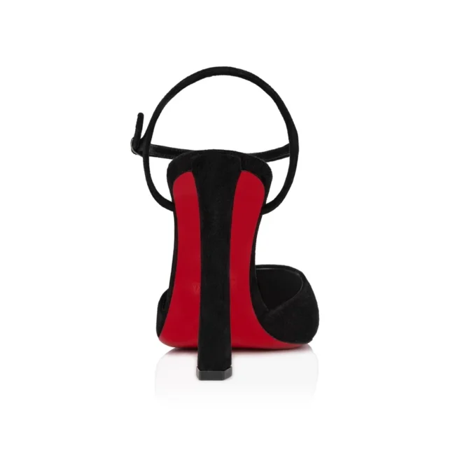 Condora Riviera – Zapatos de tacón de 100 mm – Ante de becerro – Negro – Mujer