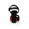 Cora – Sandalias de 100 mm – Ante de becerro – Negro – Mujer