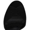 Cora – Sandalias de 100 mm – Ante de becerro – Negro – Mujer