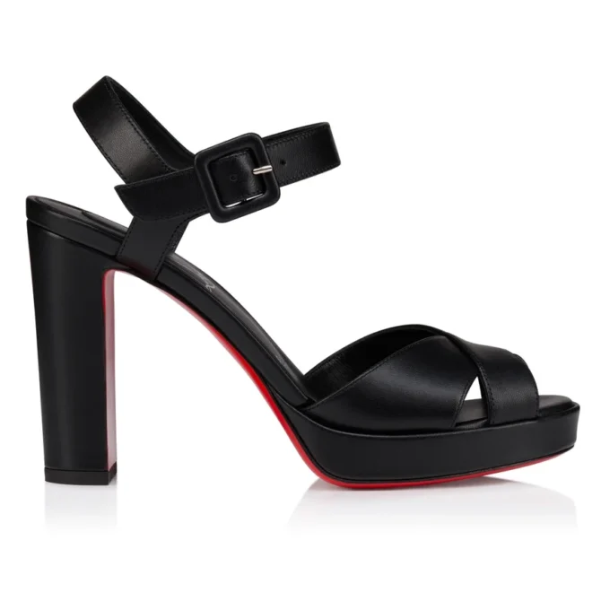 Cora – Sandalias de 100 mm – Piel de cordero napa – Negro – Mujer Cora – Sandalias de 100 mm – Piel de cordero napa – Negro – Mujer