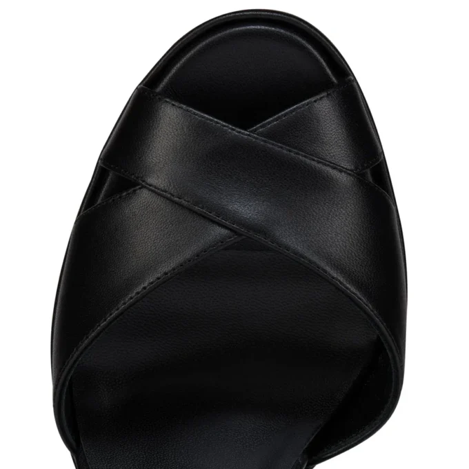 Cora – Sandalias de 100 mm – Piel de cordero napa – Negro – Mujer Cora – Sandalias de 100 mm – Piel de cordero napa – Negro – Mujer