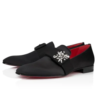 Dandelion Red Carpet – Mocasines – Crepé satinado – Negro – Hombre