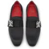 Dandelion Red Carpet – Mocasines – Crepé satinado – Negro – Hombre